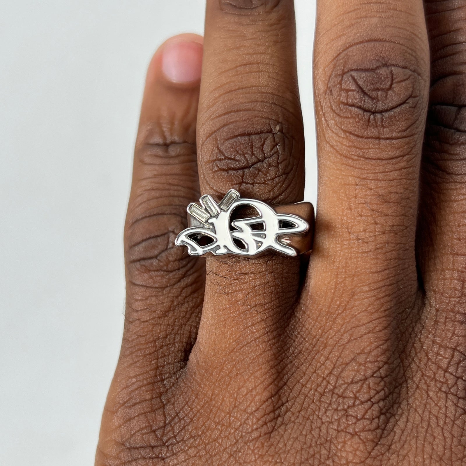 Dior x Cactus Jack Silver Ring Size M