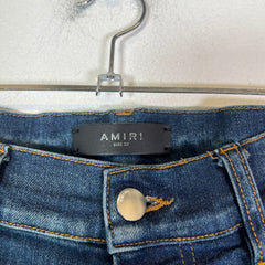 Amiri Dark Blue MX1 Black Patch Jeans