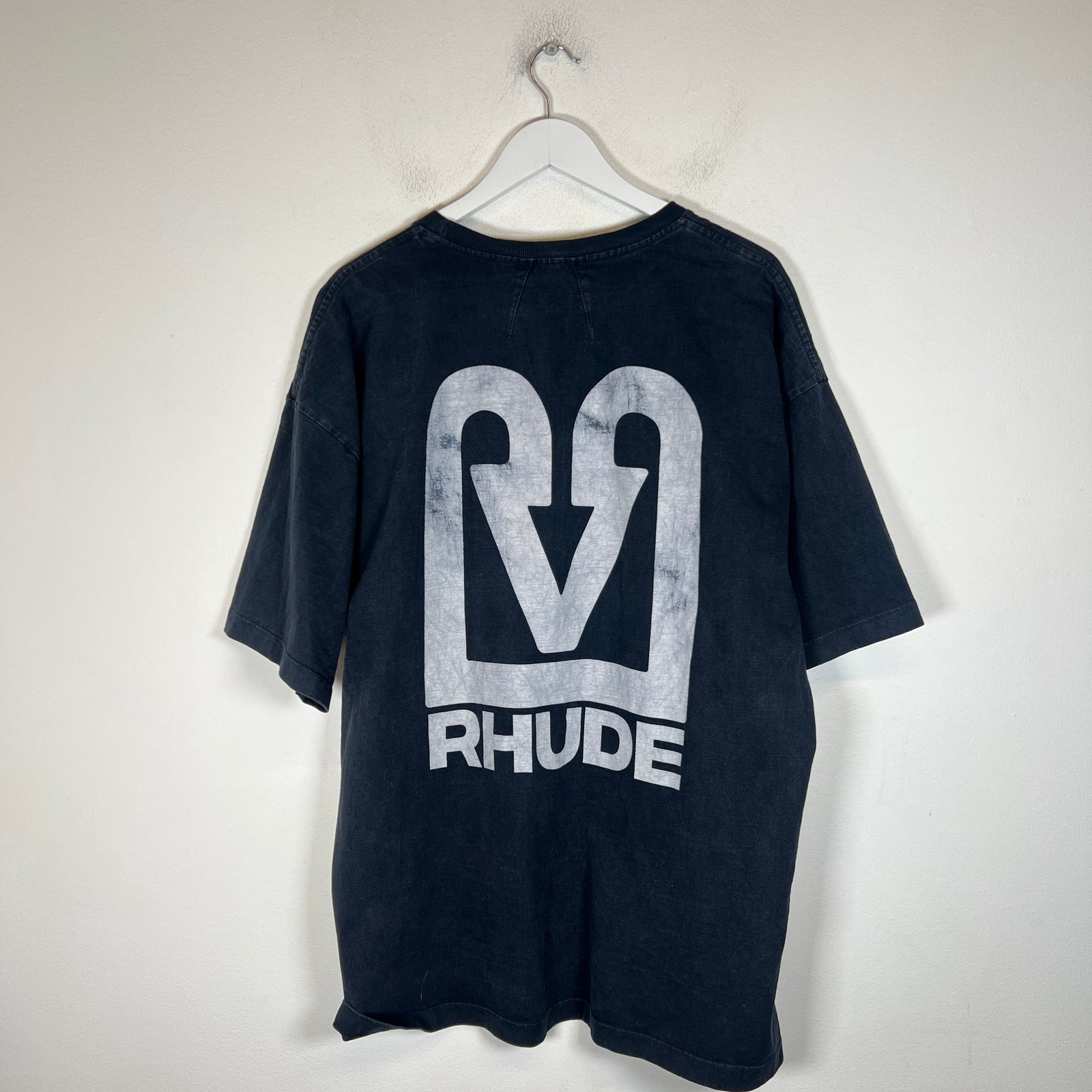 Rhude Vintage Washed Black Cat T-Shirt Size XL
