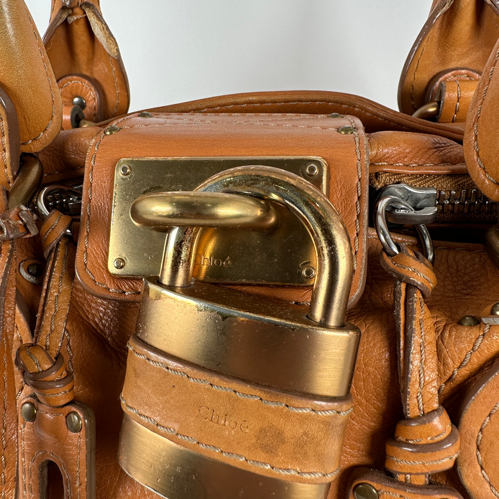Chloe Paddington Lock Leather Handbag
