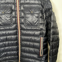 Moncler Navy Douret Hooded Nylon Down Jacket Size 5