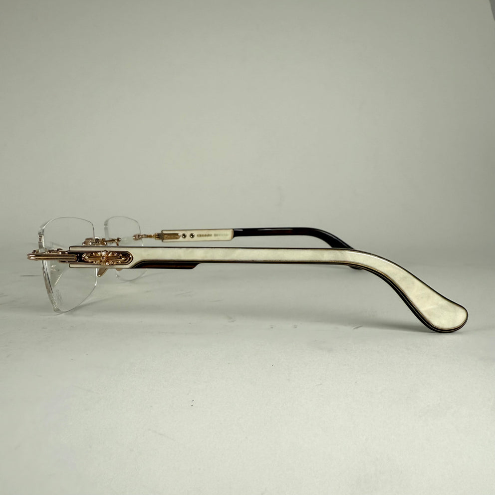 Chrome Hearts White / 18k Gold Deep 2 Glasses