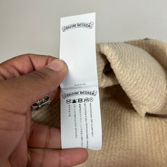 Chrome Hearts Beige Cheetah Cross Patch Beanie