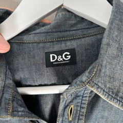 Dolce Gabbana Western Denim Shirt Size M