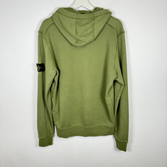 Stone Island Green Patch Hoodie Size M