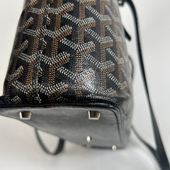 Goyard Black Goyardine Marie Galante MM Tote Bag