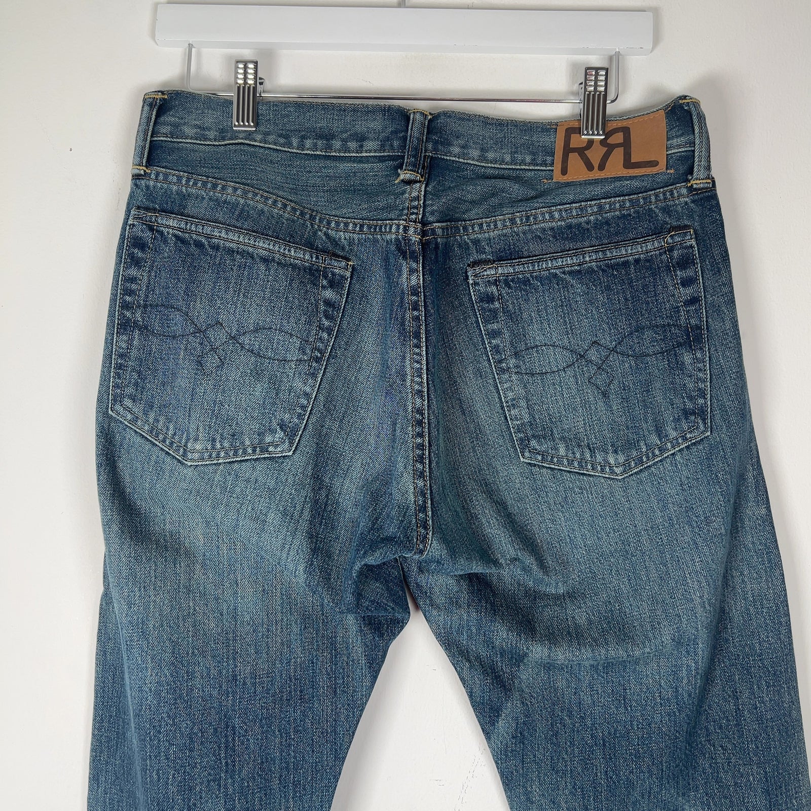 RRL Straight Fit Denim Jeans