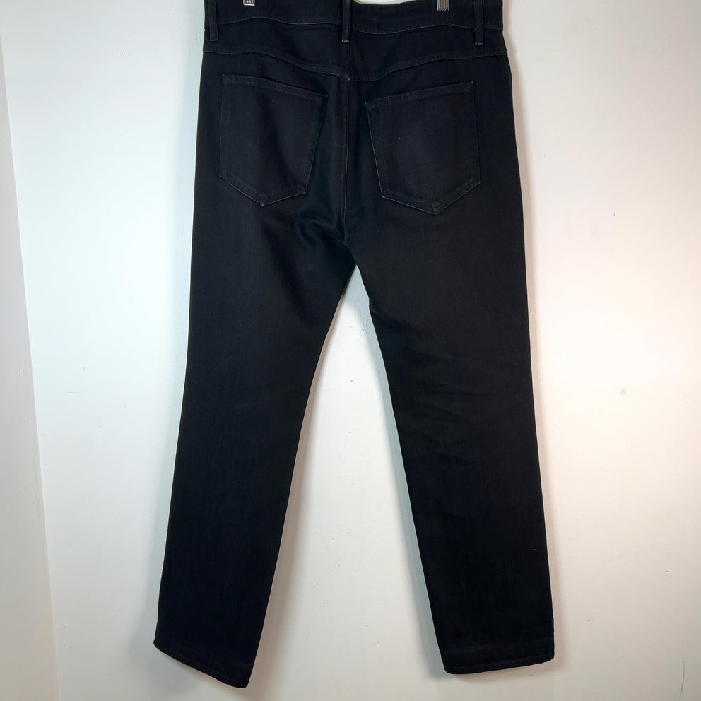 The Row Straight Leg Black Jeans