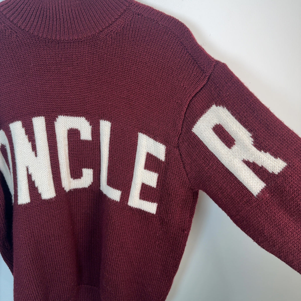 Moncler Maglione Spell Out Knit Sweater
