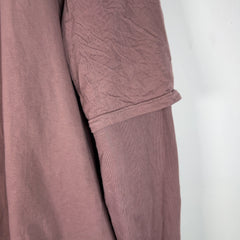 Rick Owens Double Layer Mauve Crewneck