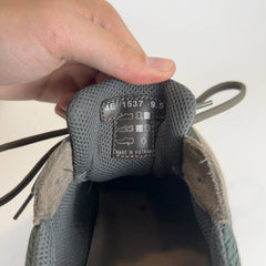 Prada Olive Mesh Lowtop Sneakers