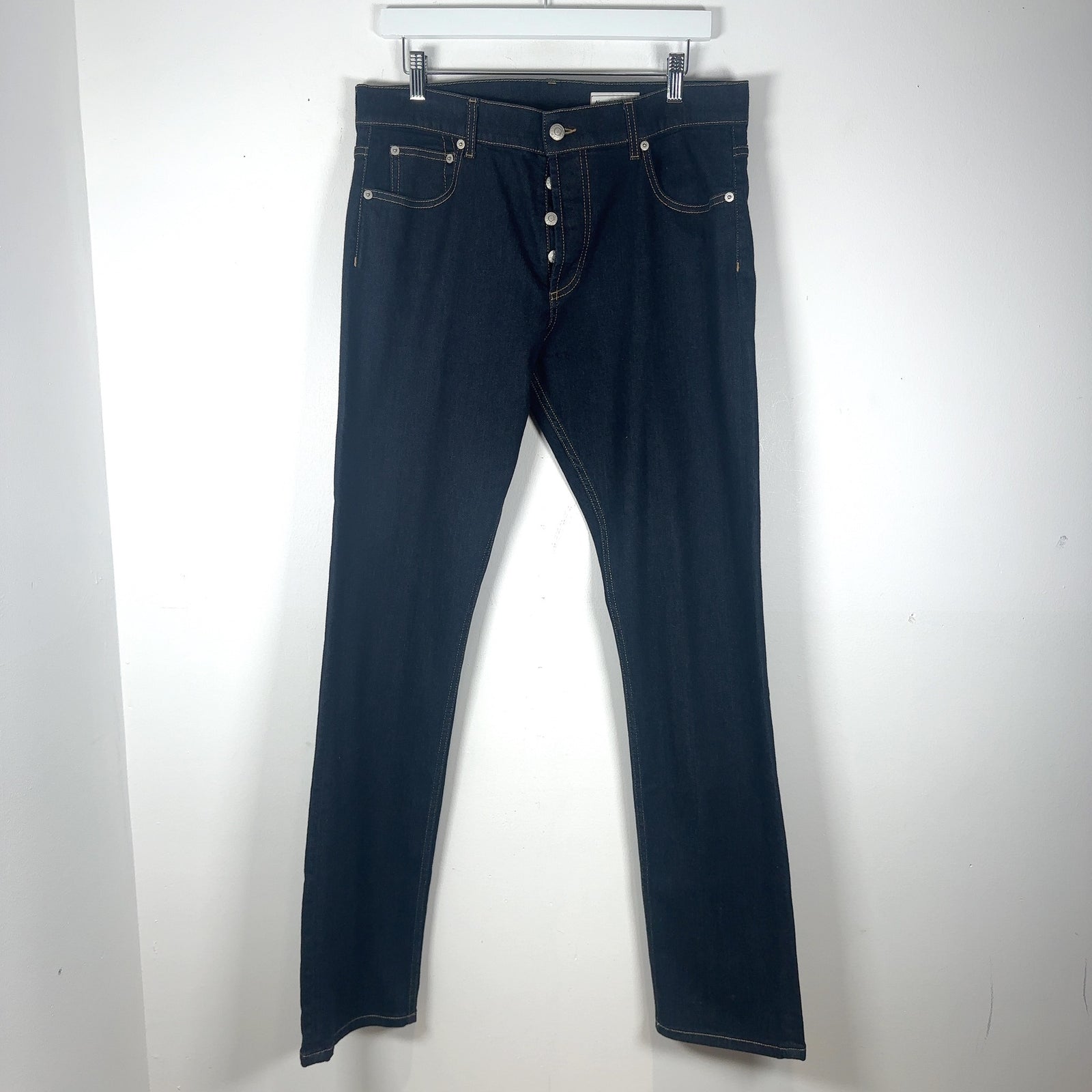 Alexander McQueen Raw Denim Jeans