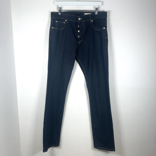 Alexander McQueen Raw Denim Jeans