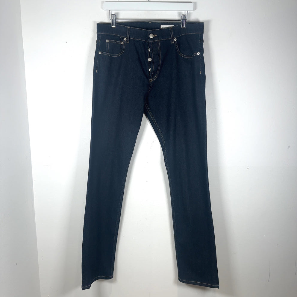 Alexander McQueen Raw Denim Jeans