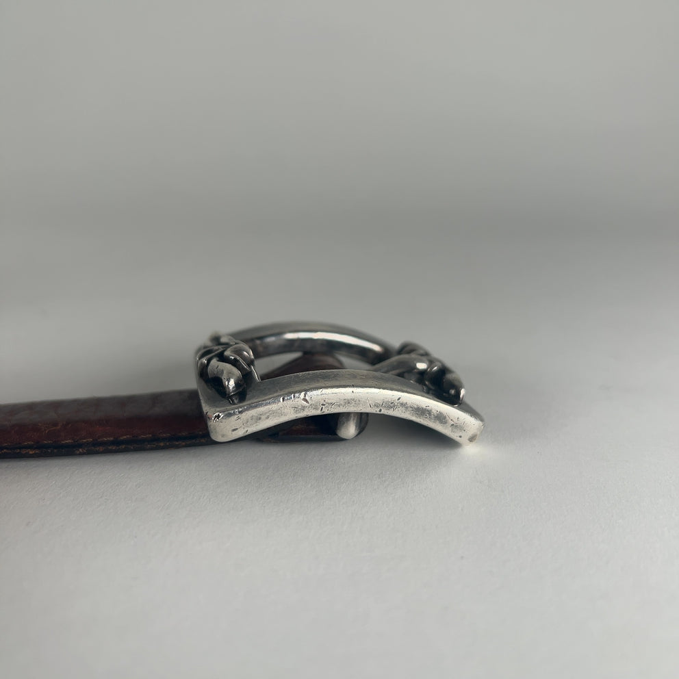 Chrome Hearts 1" Floral Square Belt