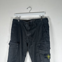 Stone Island Black Logo Patch Pants