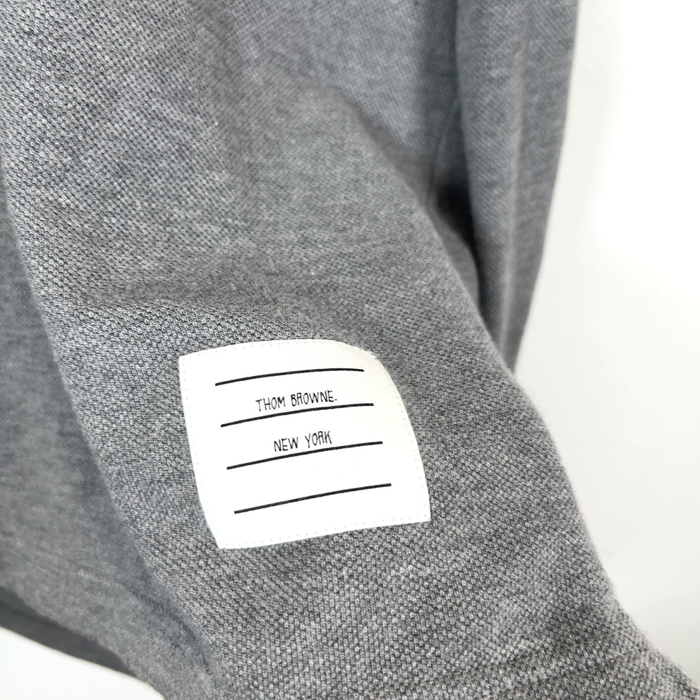 Thom Browne '2003' 4-Bar Long-Sleeve Polo Shirt