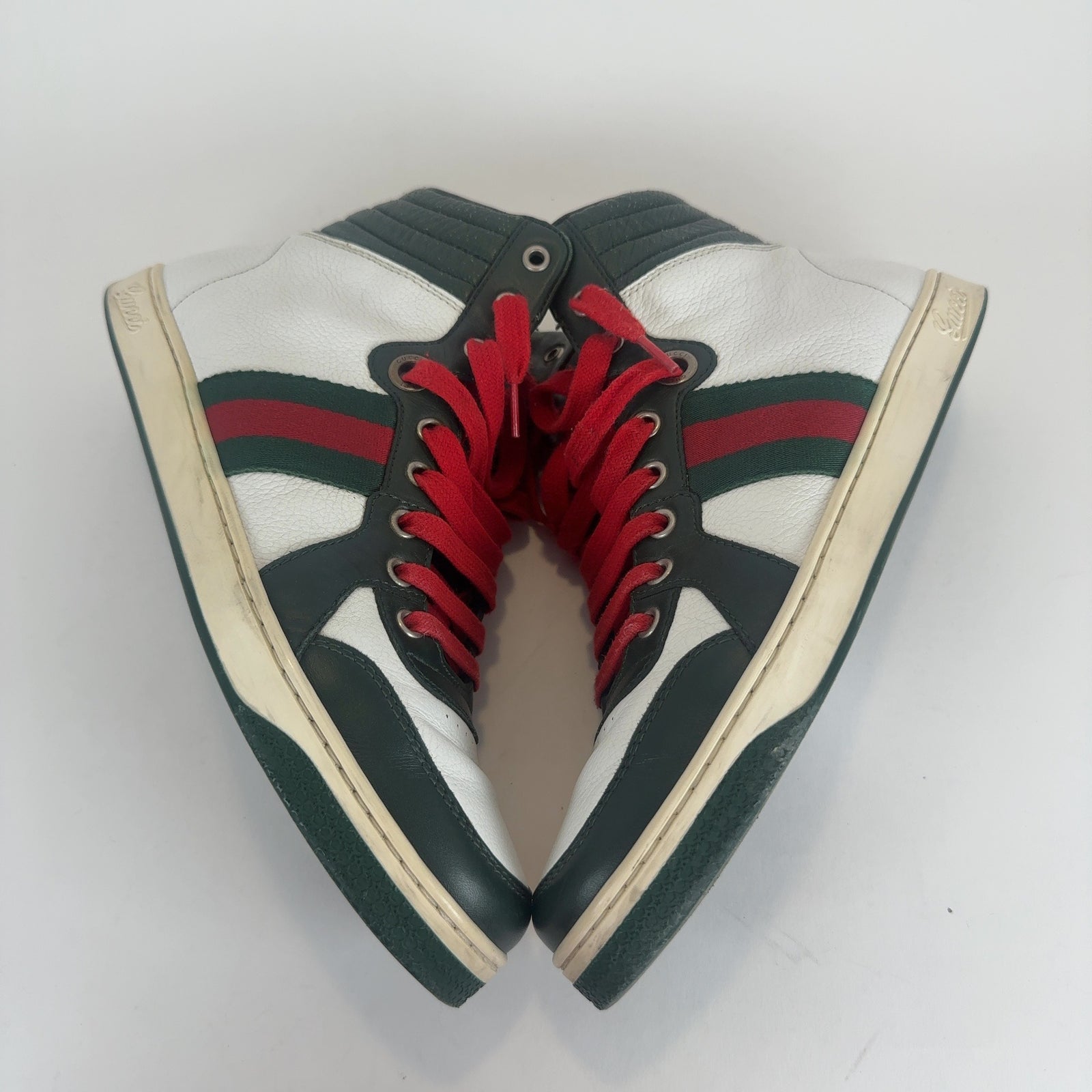 Gucci GG Striped Hightop Sneakers