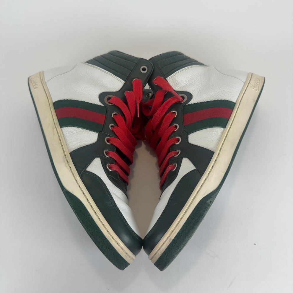 Gucci GG Striped Hightop Sneakers