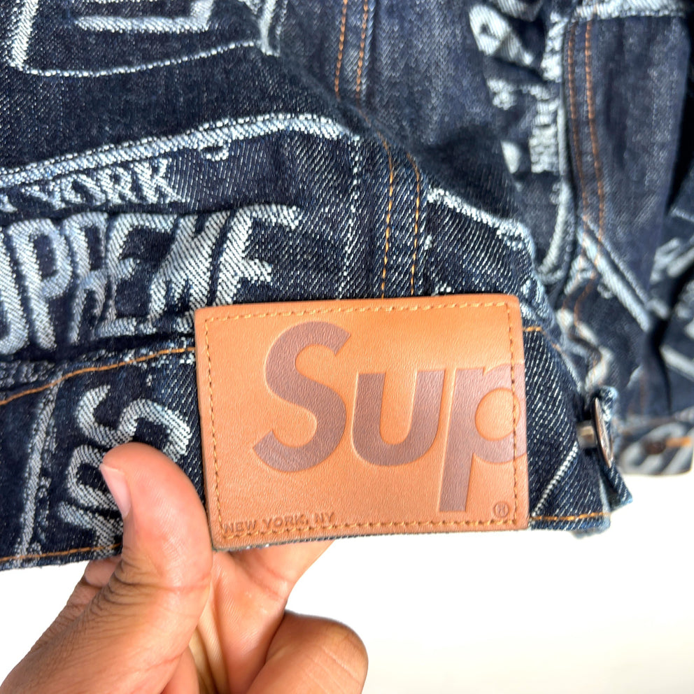 Supreme SS26 License Plate Denim Trucker Jacket