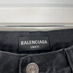 Balenciaga Black Flared Denim Pants