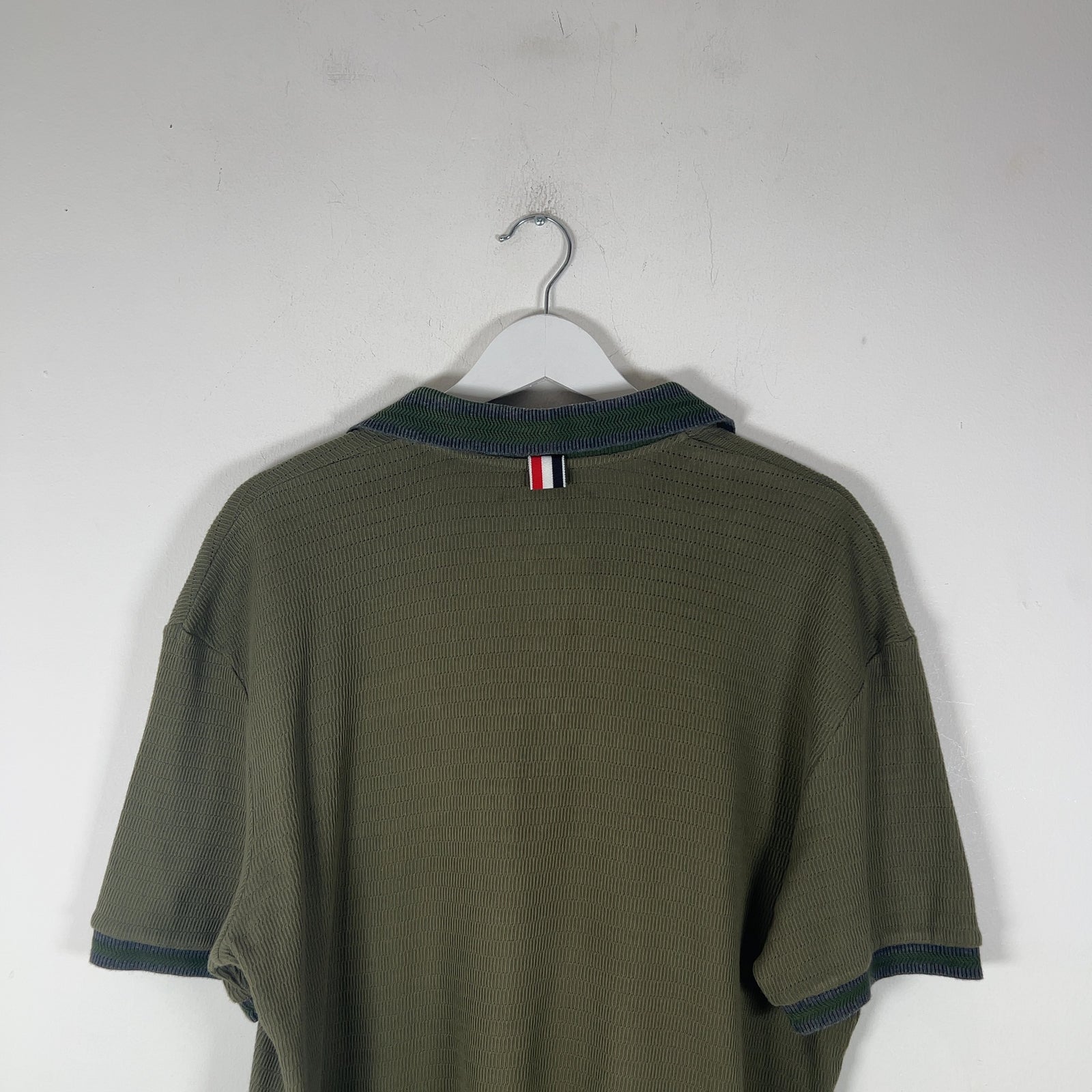 Thom Browne Striped Knit Polo