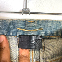 Saint Laurent Paris SS15 D05 Crash Denim Jeans