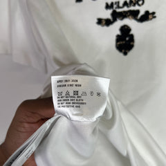 Prada Sequin Embellished Logo T-Shirts
