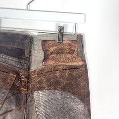 Acne Studios Trompe L'Oeil Cotton 'Chaps' Jeans