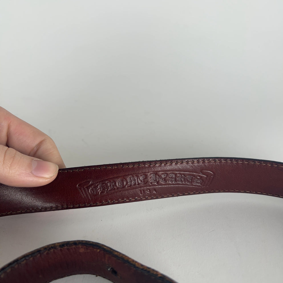 Chrome Hearts 1" Floral Square Belt