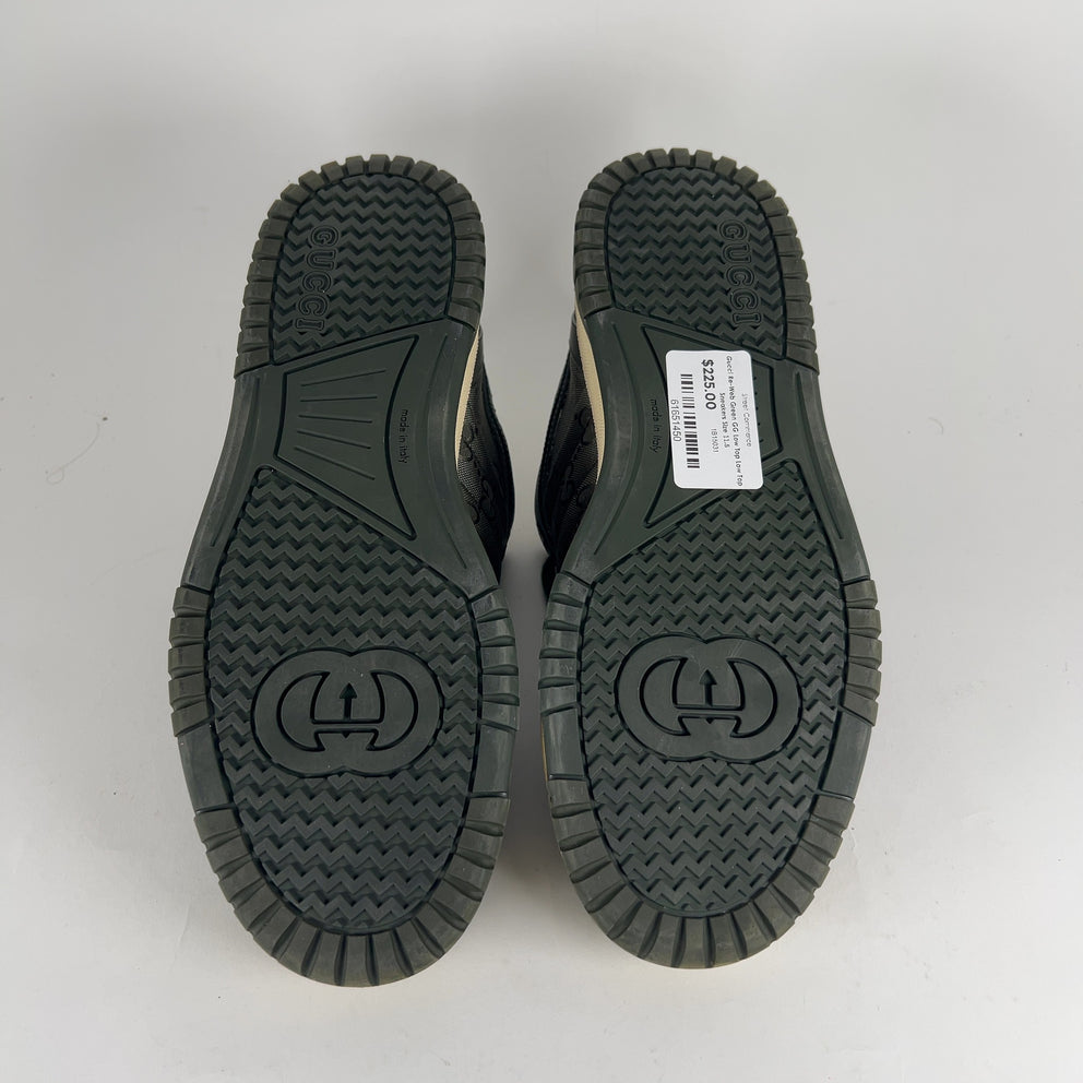 Gucci Re-Web Green GG Low Top Low Top Sneakers Size 11.5