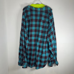 Balenciaga Neon/Flannel Hybrid Trompe L'oeil Shirt