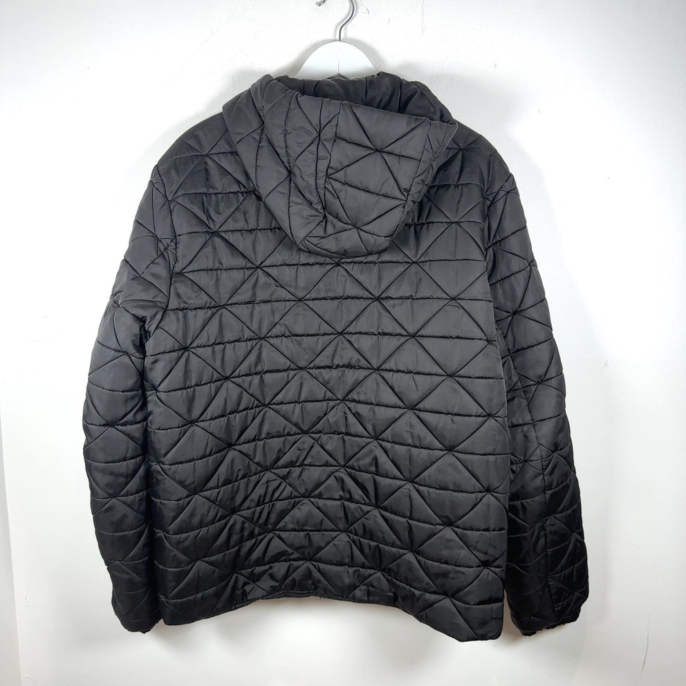Prada Plaque Logo Quilted Puffer Jacket