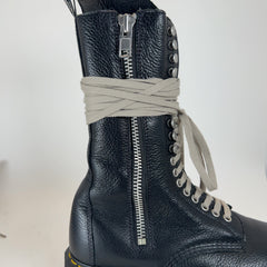 Rick Owens x Doc Martins 1918 DXML Tall Lace Up Leather Boots