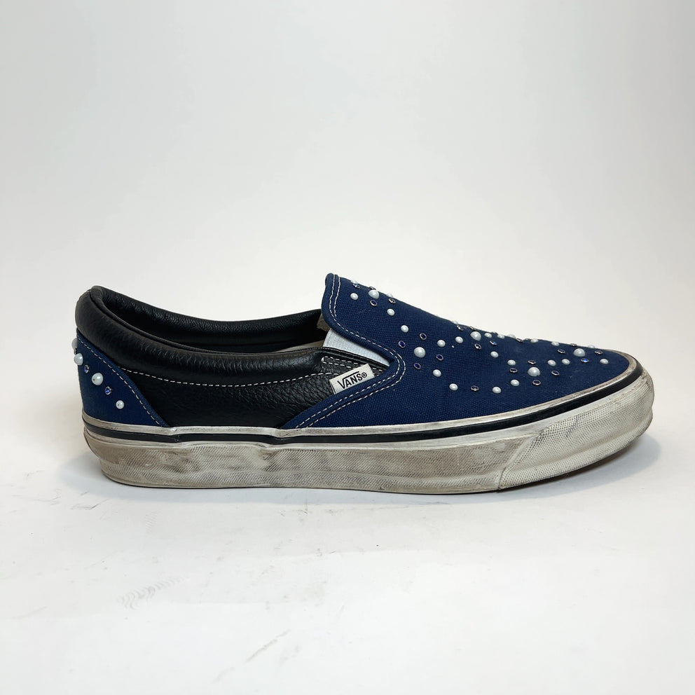 Vans Pearlized Indigo Slip-On Lowtop Sneakers