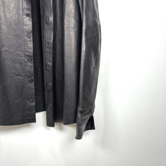 Boris Bidjan Saberi AW14 F221 Calf Leather Button-Up Shirt