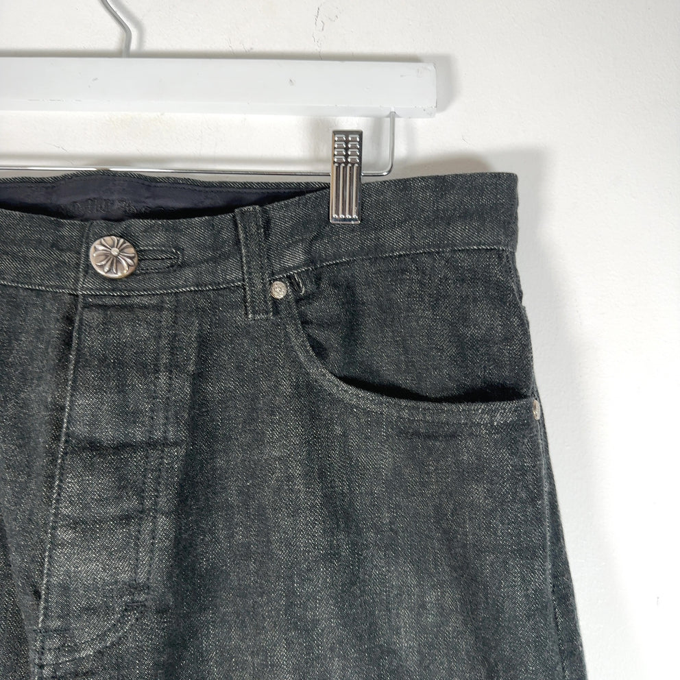 Chrome Hearts Star Patch Raw Denim Jeans