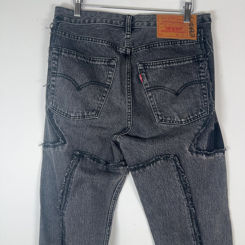 Vetements x Levis Reconstructed Straight Fit Denim Jeans