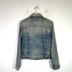 Saint Laurent SS21 Distressed Denim Jacket