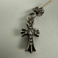Chrome Hearts Pave Diamond .925 Baby Fat Earring