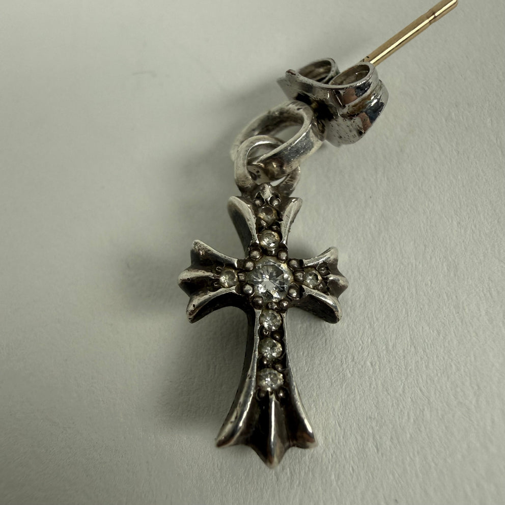 Chrome Hearts Pave Diamond .925 Baby Fat Earring