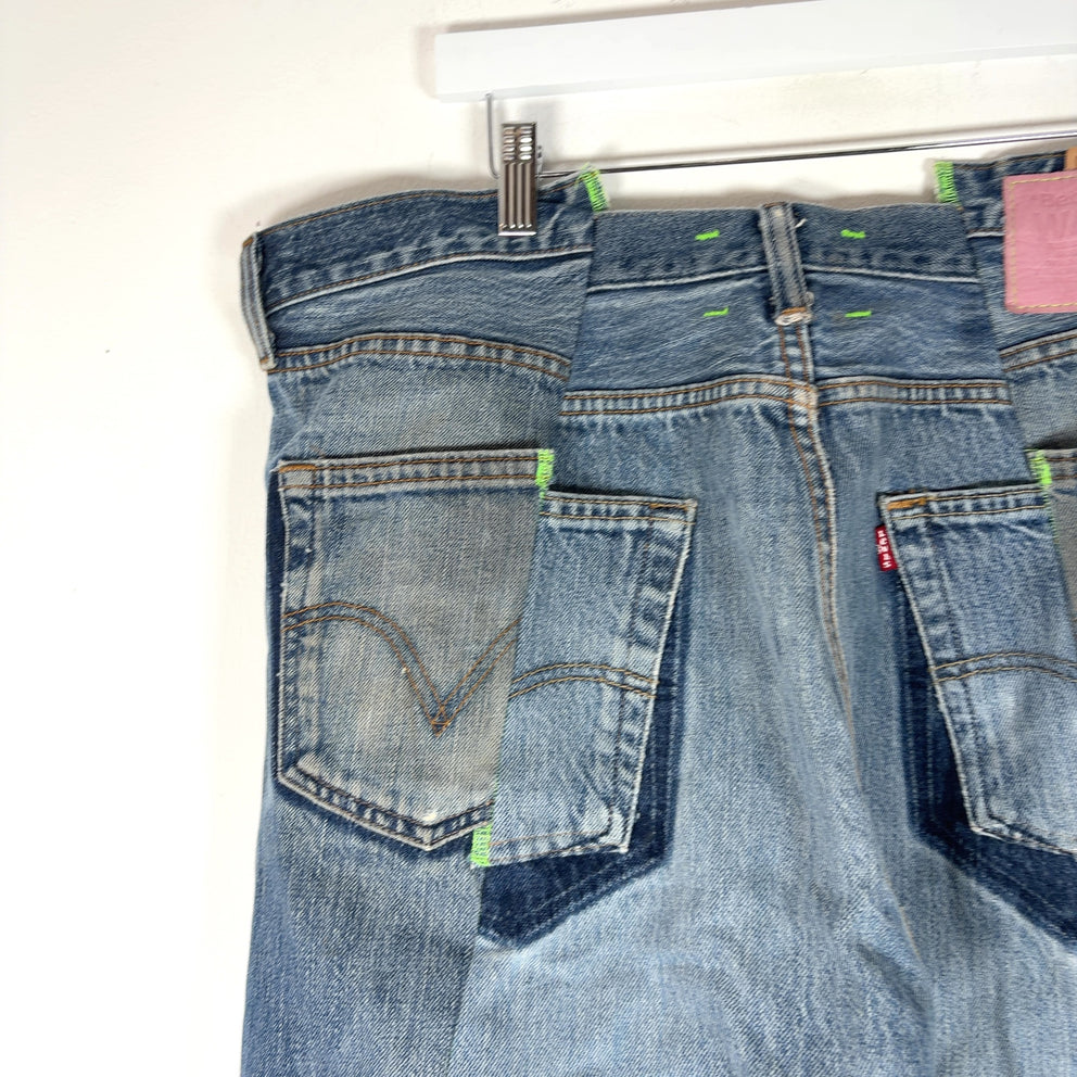 Better With Age Lemon Split Seam Denim Jeans