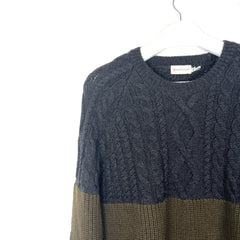Moncler Cable Knit Logo Patch Sweater