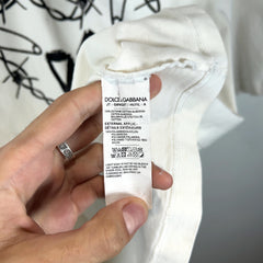 Dolce & Gabbana Safety Pin Heart Graphic T-Shirt