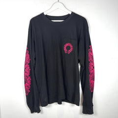 Chrome Hearts Pink Floral Cross Longsleeve