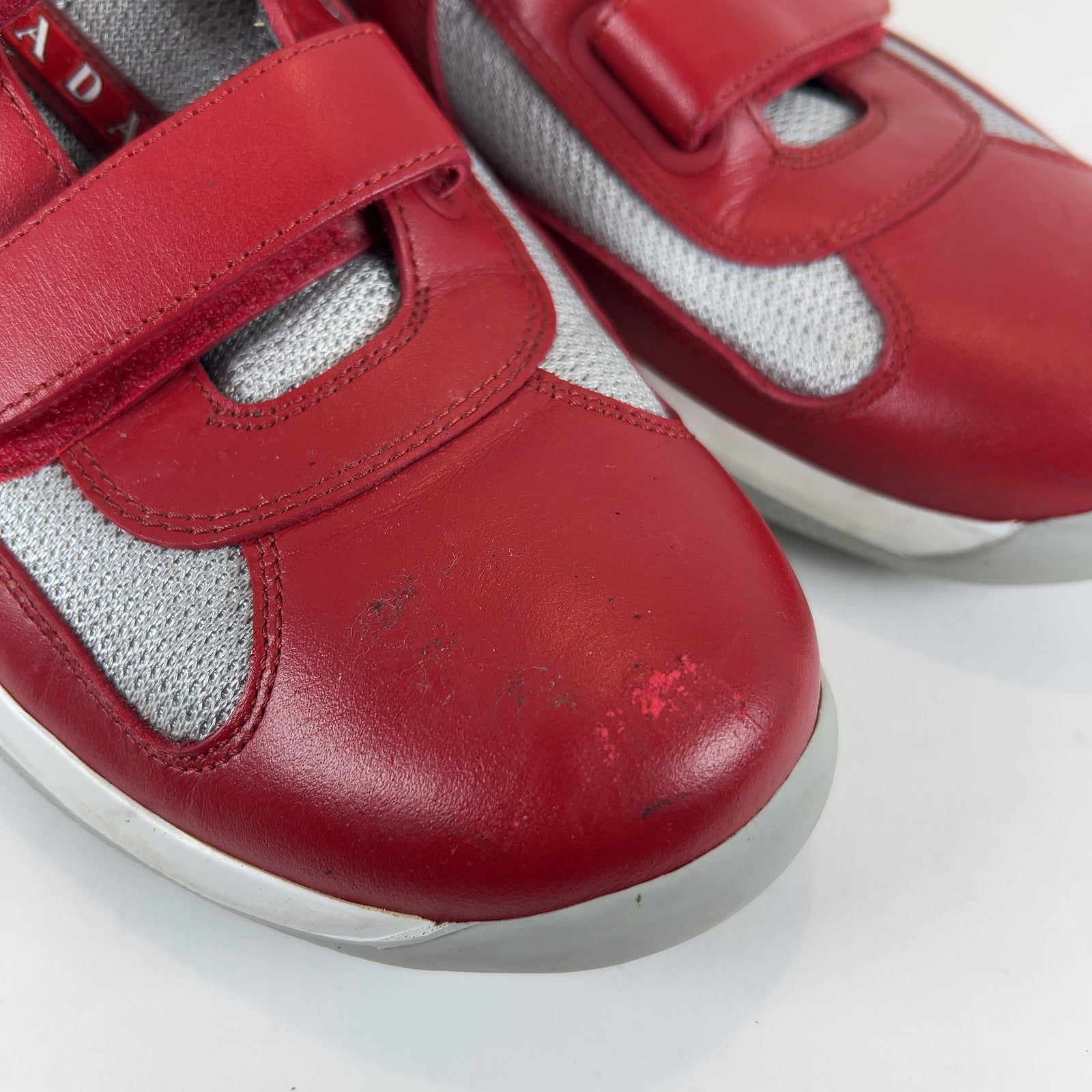 Prada Velcro Strap Americas Cups Low Top Sneaker