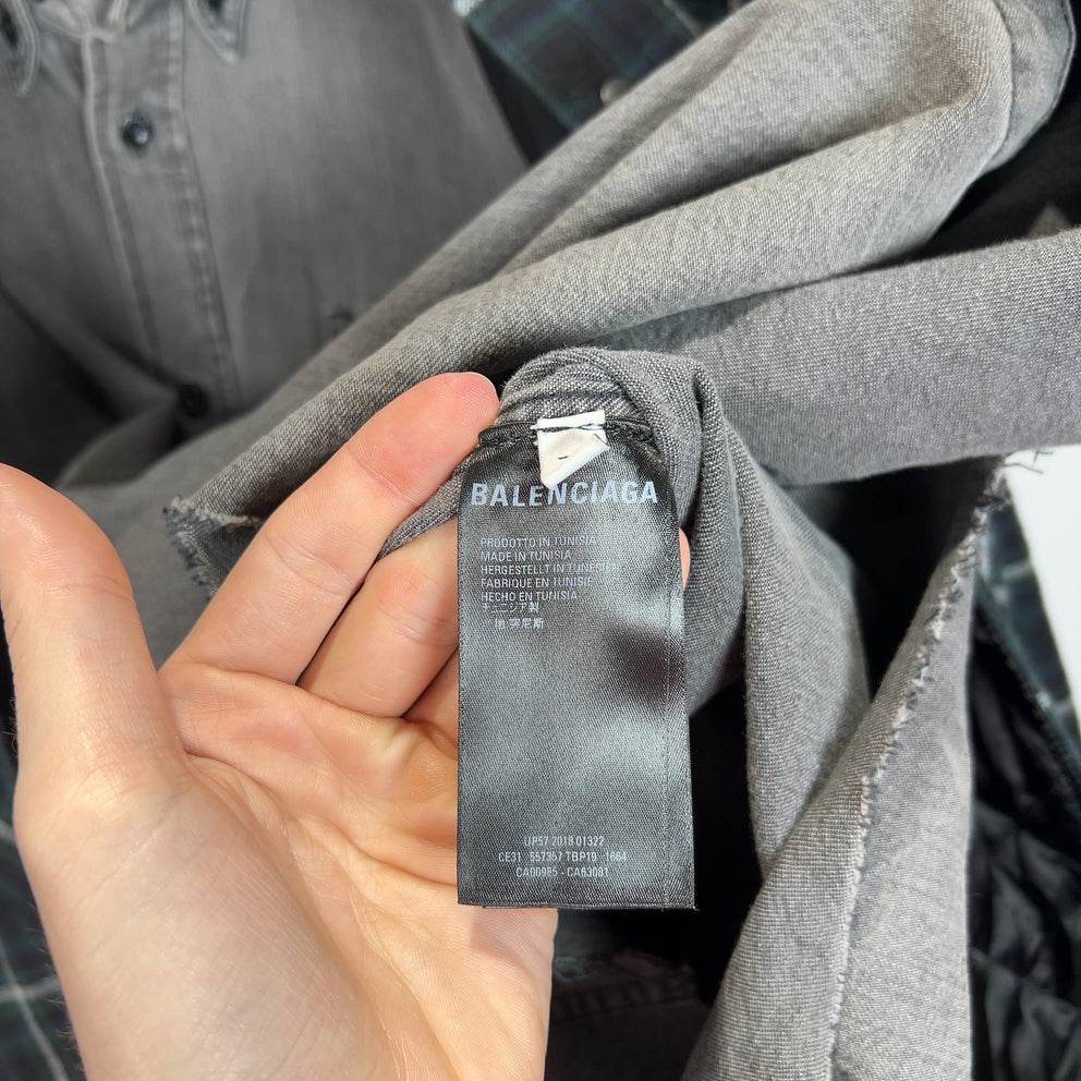 Balenciaga Double Layer Flannel Jacket