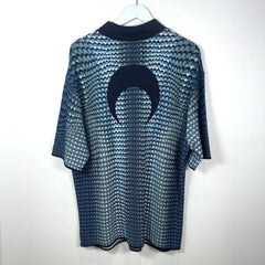 Marine Serre Gradient Knit Viscose Polo