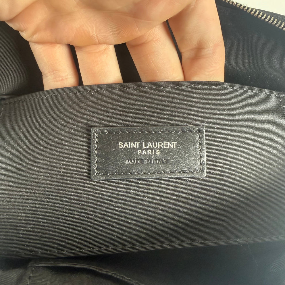 Saint Laurent Logo Detail Zipper Belt Bag Crossbody
