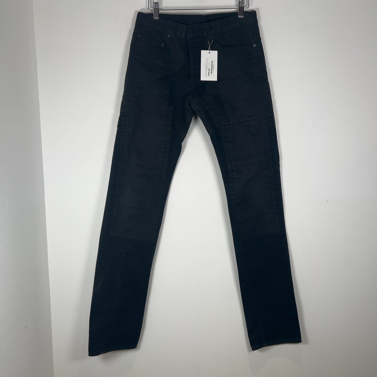 Dior AW07 'Navigate' Patchwork Black Jeans Size 29